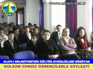 GÜLSÜM CENGİZ ÖĞRENCİLERLE SÖYLEŞTİ