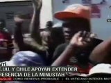 EEUU y Chile apoyan mantener a soldados ONU en Haití