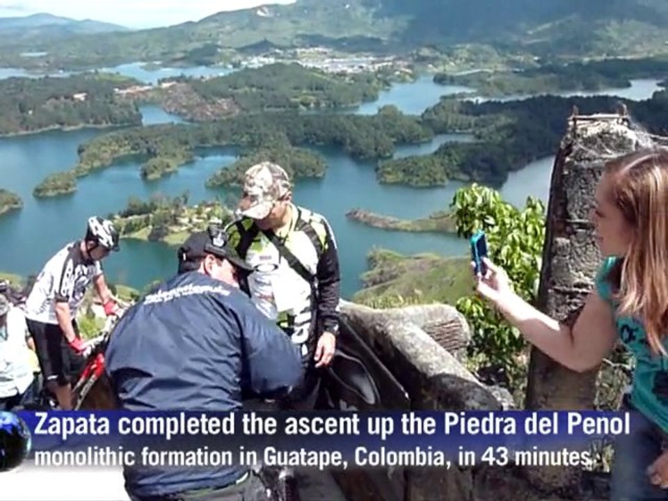 Colombian sets new extreme cycling record