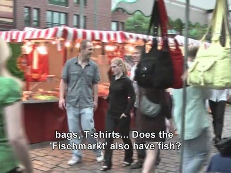 Hamburg's harbour and fancy fish market