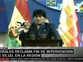 Evo Morales exige cese de intervención estadounidense en La