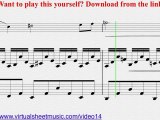 Saint Saens The Swan cello and piano sheet music - Video Sco