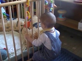 Samuel fait sa gymnastique