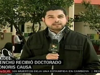 Doctorado Honoris Causa parra Rigoberta Menchú, en México