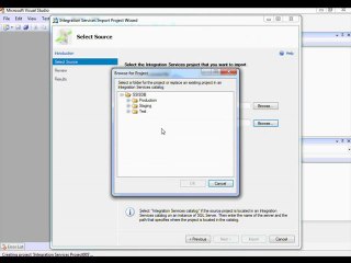 Import an Integration Services Project from an ...