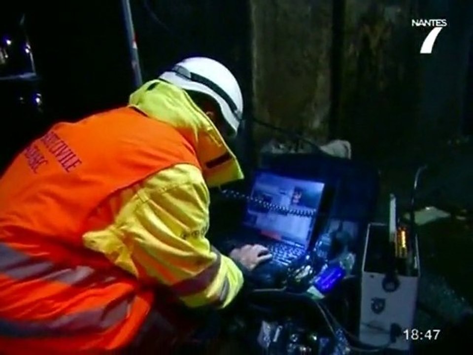 Simulation d'accident sur le tunnel Nantes-Chantenay
