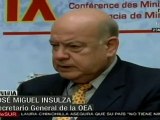 Insulza: Nicaragua y Costa Rica deben reunirse a final de es