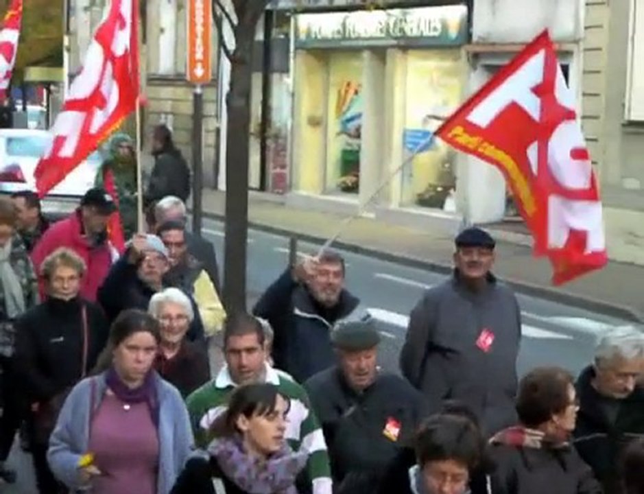 Retraites : manifestation à Bergerac - 23 nov 2010