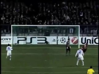 Zlatan Ibrahimovic Goal - Auxerre 0 x 2 Milan - ...