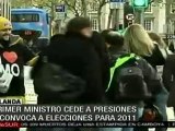 Irlanda convocó a elecciones anticipadas para el 2011