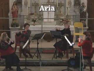 Aria par le quatuor de flûtes de l'Artois