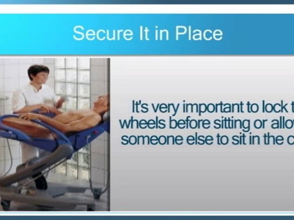 Shower Chairs - How To Use Them