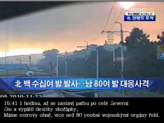 North Korea Fires Rockets at South(Czech)