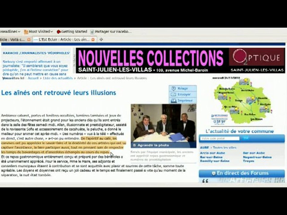 Les aînés ont retrouvé leurs illusions...