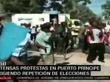 Protesta en Haití, denuncian fraude en elecciones presidenciales