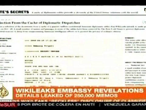 Wikileaks: espía relación Venezuela-Irán en tema nuclear