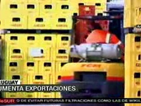 Uruguay aumenta exportaciones