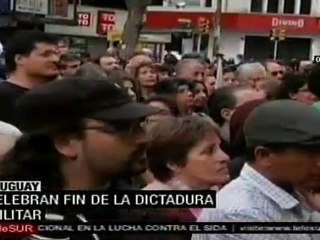 Conmemoran en Uruguay 30 años del fin de la dictadura
