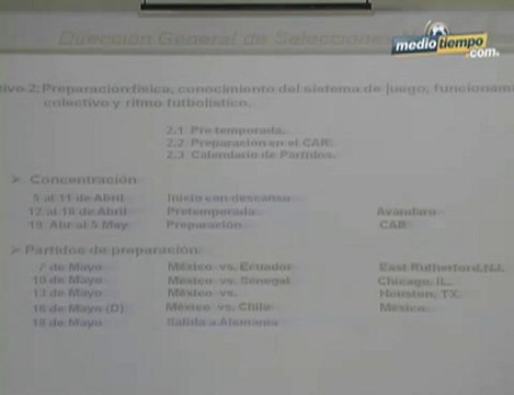 Medio Tiempo.com - Partidos amistosos Selección Mexicana