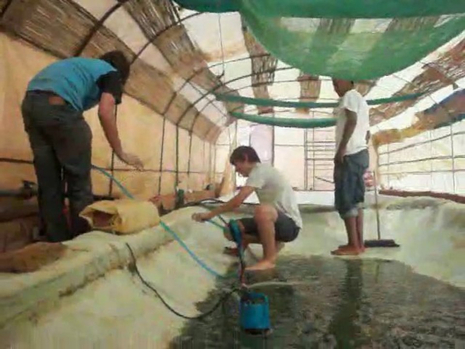 vidange bassin tamounte spiruline zaouit sidi ahmed