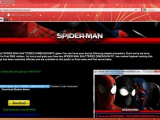 SPIDERMAN SHATTERED DIMENSIONS CD KEYS