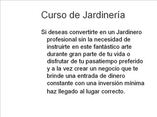 Jardineria - Jardineria Curso - Curso Jardineria