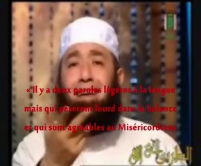 2 paroles légères à la langue mais qui pèseront lourd