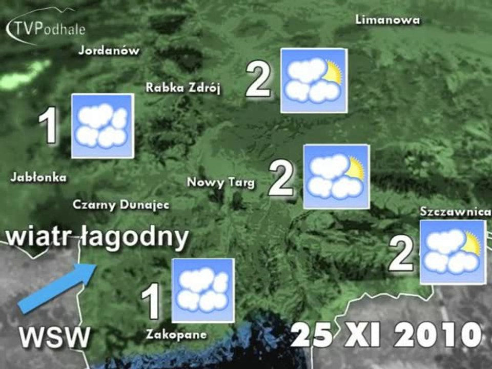 Prognoza pogody 25 XI 2010