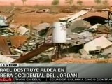 Israel destruye aldea en ribera occidental del Jordán