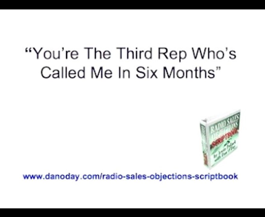 RADIO SALES OBJECTIONS BOOK - OVERCOMING RADIO SALES OBJECTI