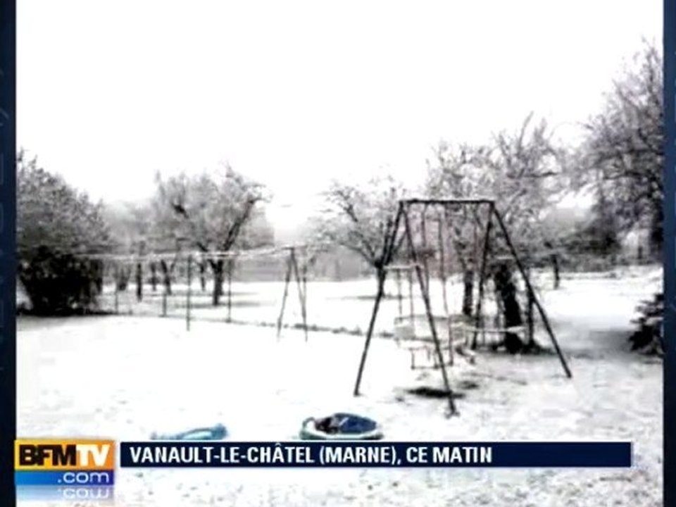Neige : les images des témoins BFMTV