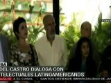 Fidel Castro dialogó con intelectuales latinoamericanos