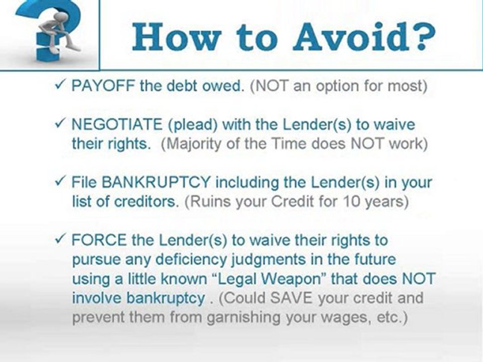 Will a Lender sue for a Deficiency Judgment after Short Sale