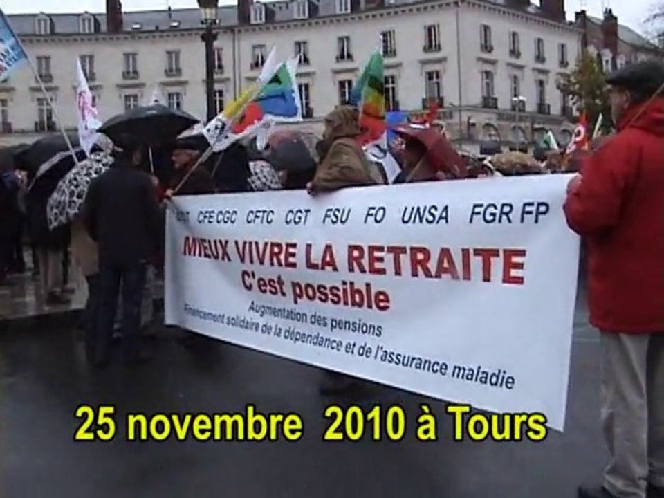 25 11 2010 les retraité-e-s se rassemblent