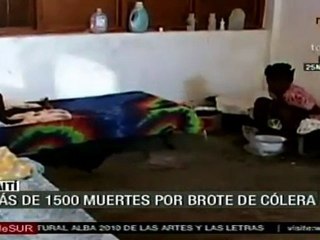 Van 1,500 muertos por cólera en Haití