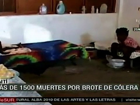 Van 1,500 muertos por cólera en Haití