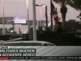 Cinco militares mueren en accidente aéreo en México