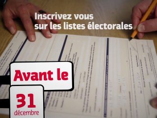 Inscrivez vous sur les listes électorales!