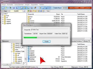 Ultra ISO ile Açılabilir (bootable) Win7 DVD Yapma..