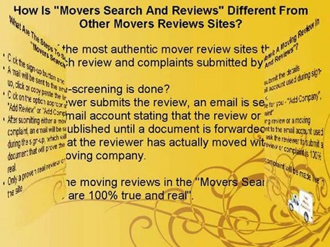 Real Moving Reviews - Choosing The Right Moving Company