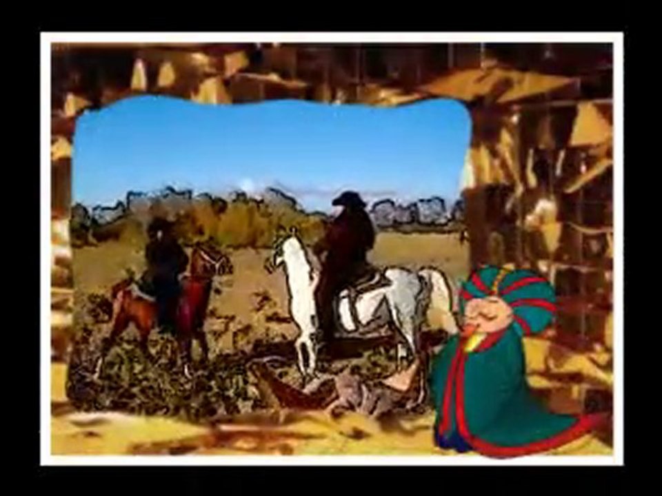 promenade à cheval dessinée