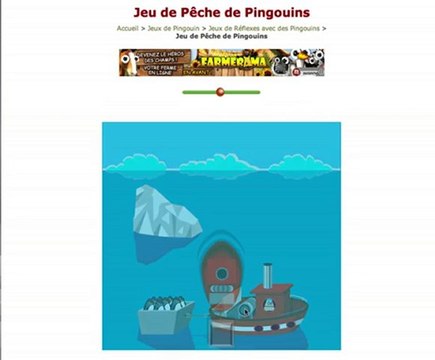 Jeu marrant avec des pingouins