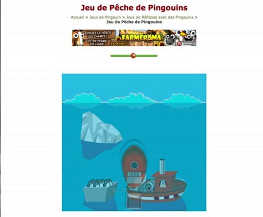 Jeu marrant avec des pingouins