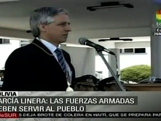 García Linera: Las Fuerzas Armadas deben servir al pueblo