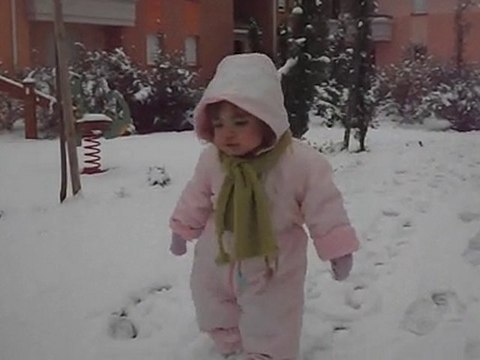 premiers pas dans la neige