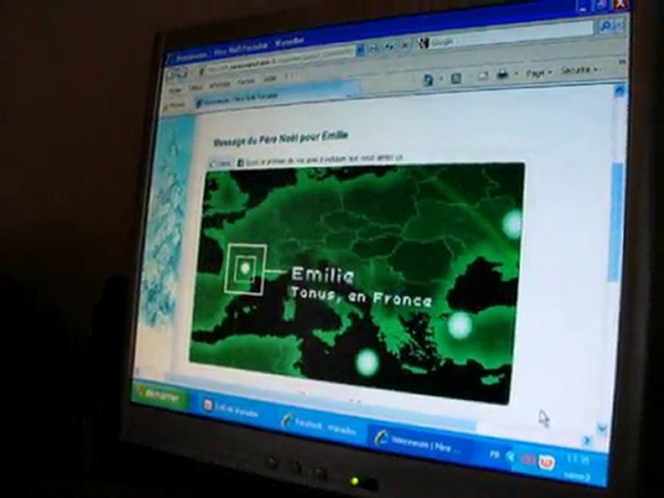 réaction message père noël