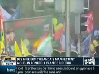 Les Irlandais dans la rue