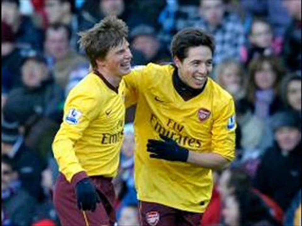 Aston Villa 2-4 Arsenal Arshavin, Nasri, Clark superb-strike