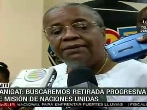 Manigat; buscaremos retirada progresiva de misión de Naciones Unidas