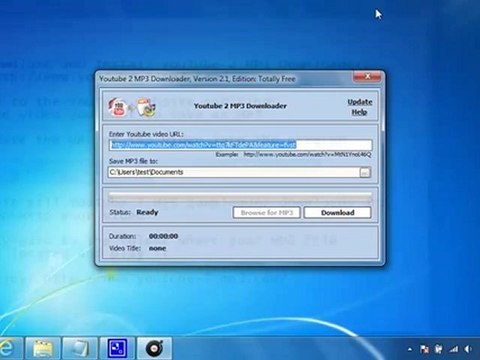 Directly convert YouTube videos into mp3 files for FREE